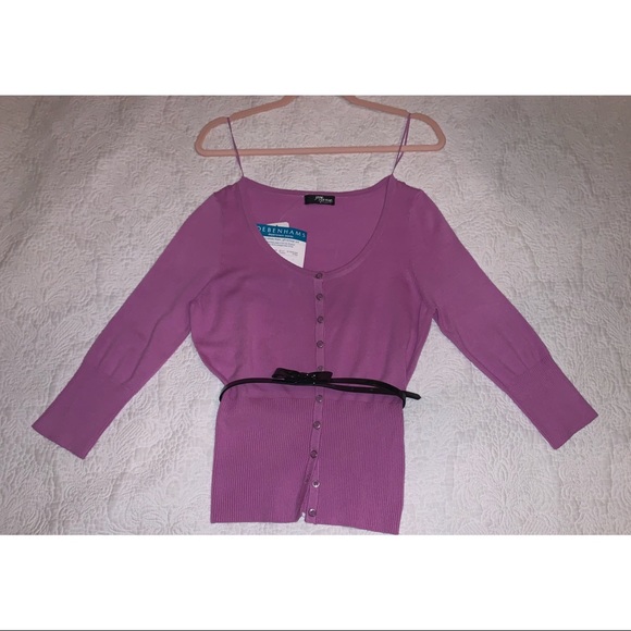 Purchased in Europe | Lavender Buttoned Front Top - Picture 2 of 7